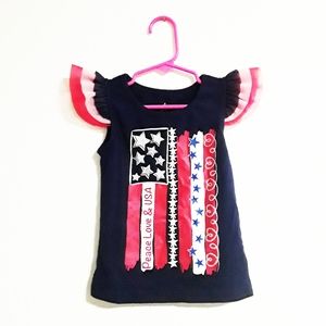 Patriotic Shirt Flag Top